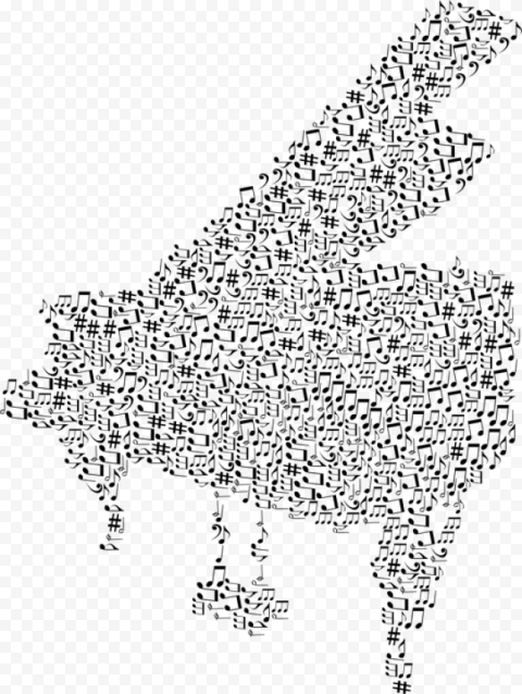 piano, instrument, musical, notes, art, audio, aural   music notes with piano PNG image with transparent background