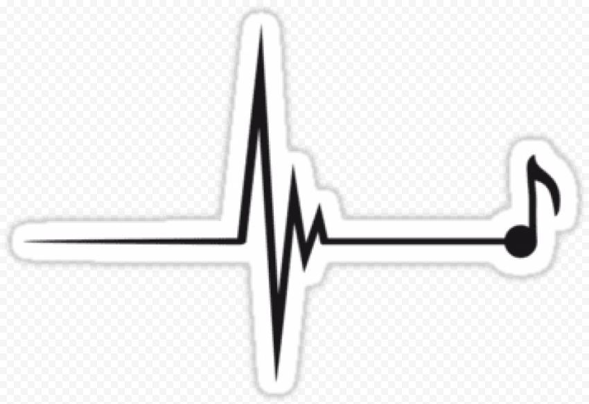 silver music notes png download   music heart beat PNG image with transparent background
