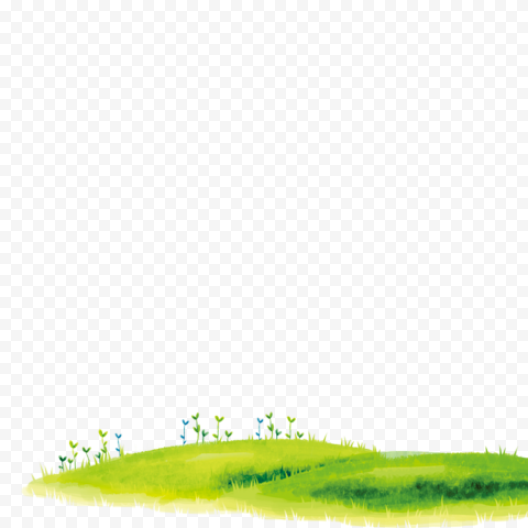 Green field, Lawn Cartoon Grass, Green green show cute grass, computer Wallpaper, grass, green Apple png