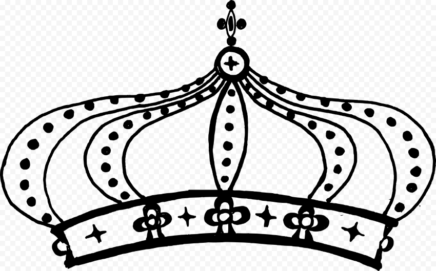 King Black Crown PNG Image