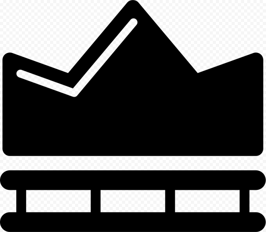 Vector Black Crown PNG High Quality Image