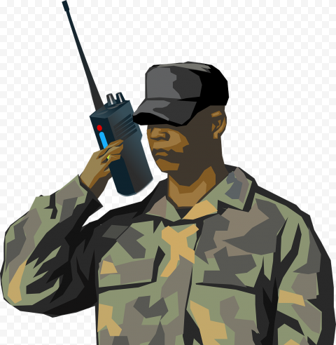 Vector Army Free PNG Image