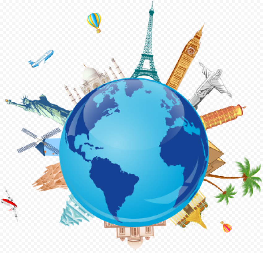 World Graphic Png   World Travel Logo Png, Transparent Png