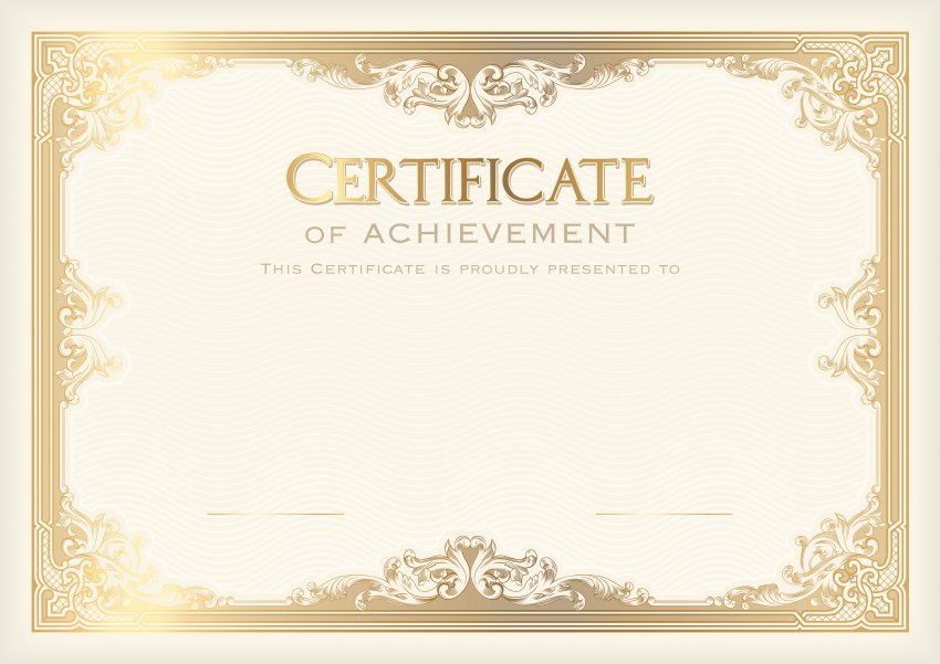 Academic certificate Student Template Poster School, Certificate Template, Certificate of Achievement, text, class, graduation Ceremony png