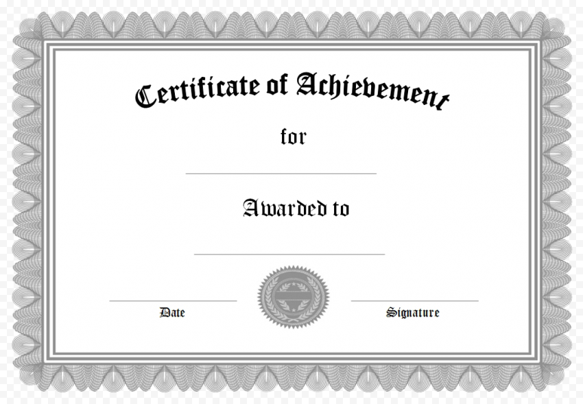 Certificate PNG Pic