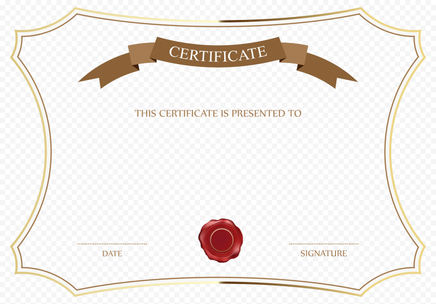 Academic Certificate PNG HD