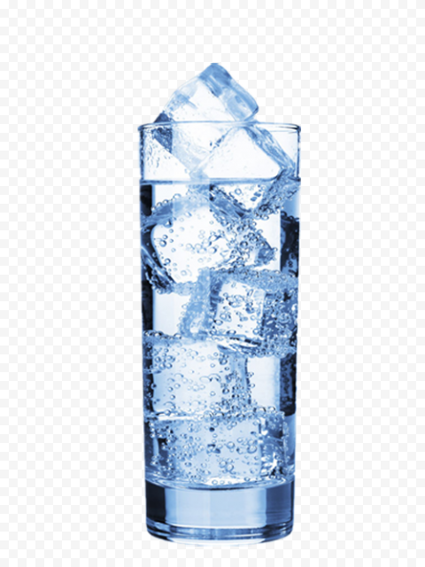 Ice Water Glass PNG Free Image