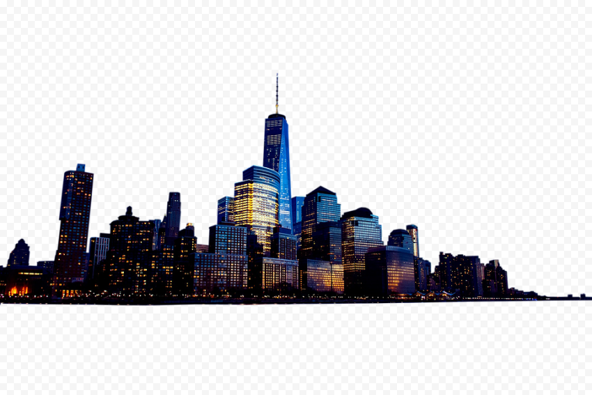 New York Cityscape Transparent Background | Pxpng