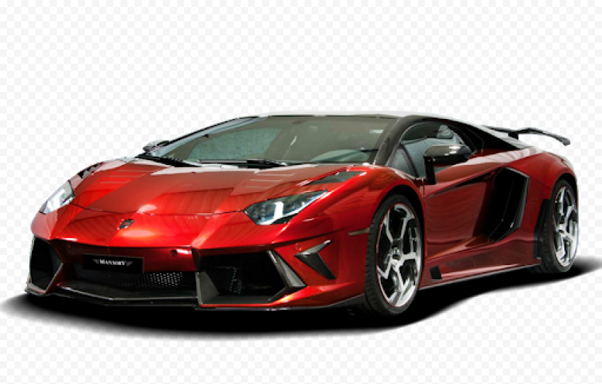 Red Lamborghini Aventador PNG Image