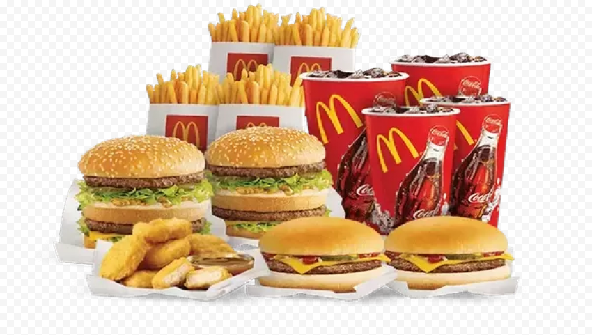 Combo Junk Food PNG Photo