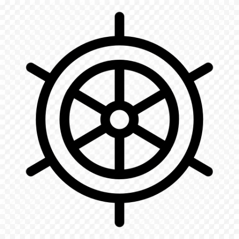 Ship Wheel Rudder PNG Free Image