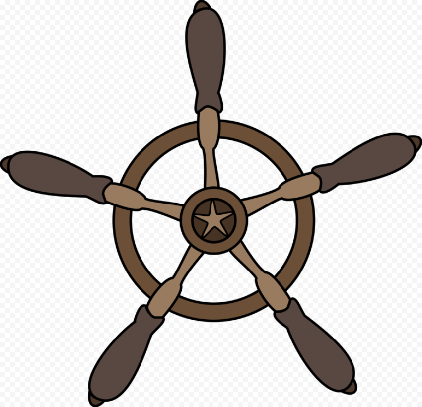 Ship Wheel Rudder PNG Free Download