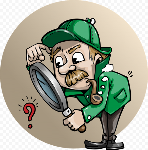 Detective Cartoon Private investigator, investigation, fictional Character, crime, public Domain png