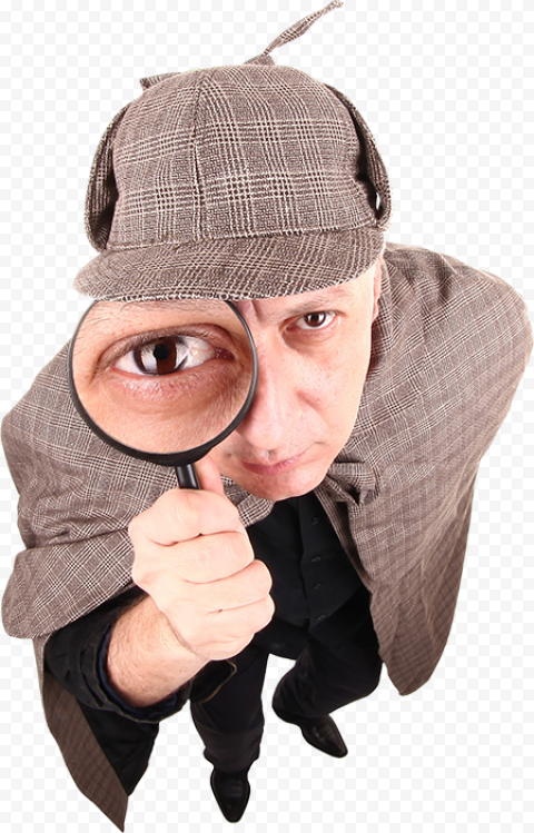 Sherlock Holmes Detective graphy Private investigator Magnifying glass, Magnifying Glass, hat, hand