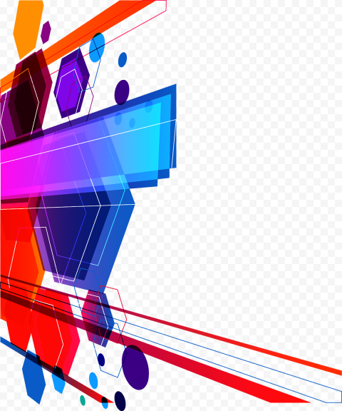 Blue, red, purple, and yellow border, Euclidean Abstract art, Colorful technology background, purple, blue, angle