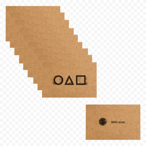 Squid Game Card PNG Isolated Pic