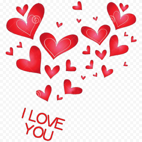 I Love You Word PNG Transparent