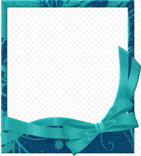 Blue Christmas Frame PNG Background Image