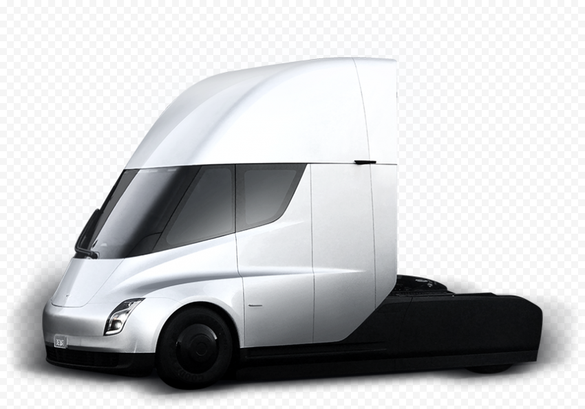White Tesla Car Transparent PNG