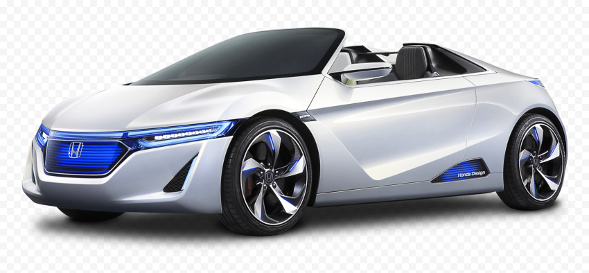 White Tesla Car PNG Photos