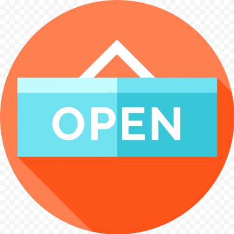 Open Banner PNG Image