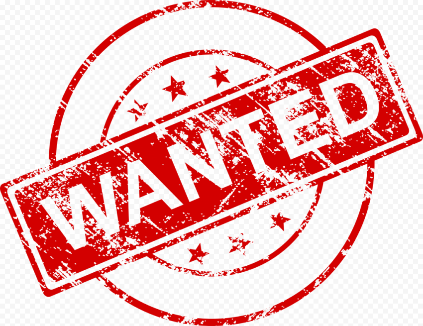 Wanted Stamp PNG Free Download