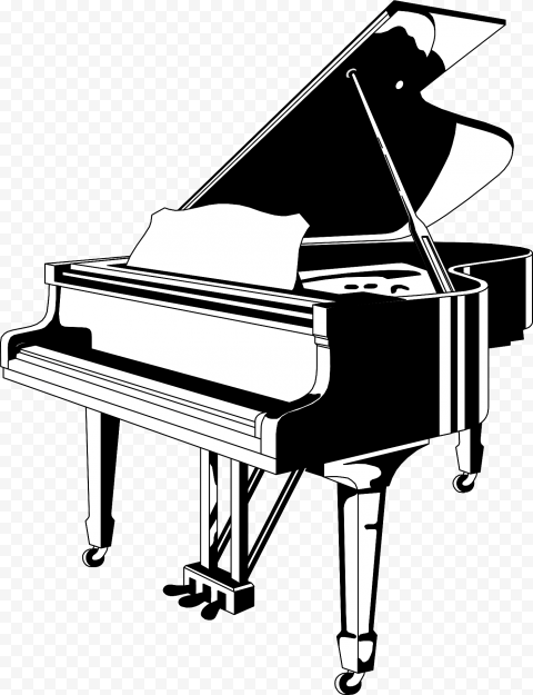 Grand Piano Keyboard PNG Pic