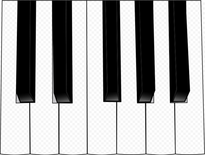 Piano Keyboard Transparent Background