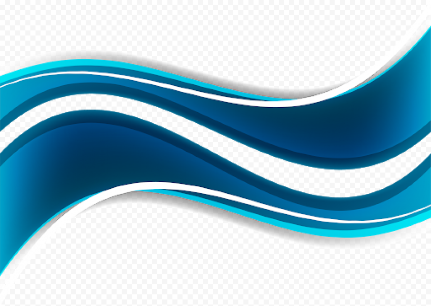 Abstract Blue Wave PNG Photos