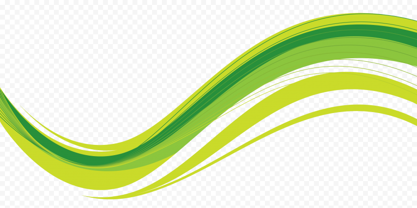 Abstract Green Wave PNG File