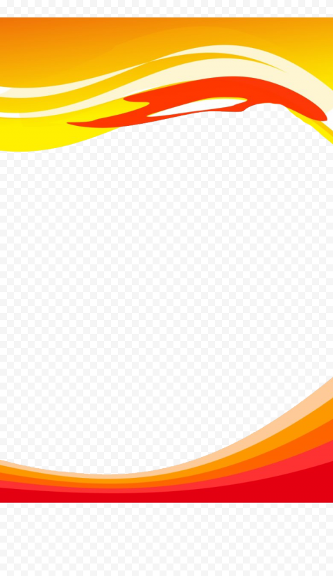 Orange Wave PNG File