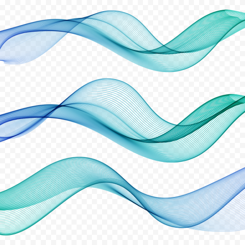 Turquoise Wave PNG Transparent Image