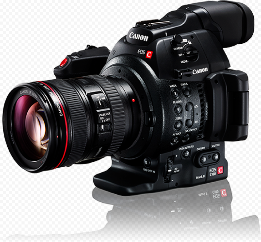 Professional Video Camera PNG Transparent Image
