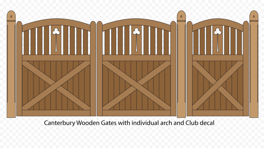 Brown Wood Gate PNG Photos