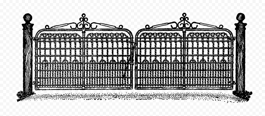 Fancy Gate PNG Image