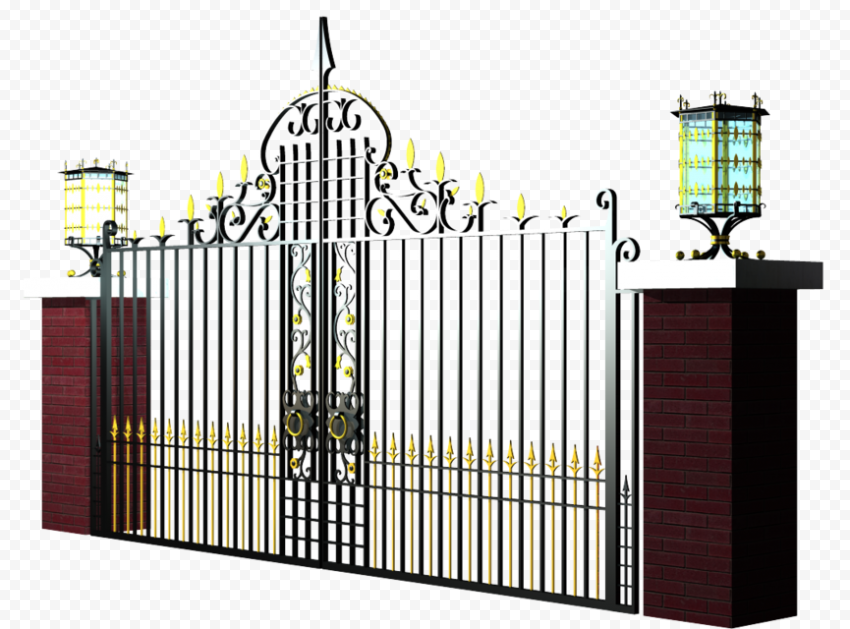 Metal Steel Gate PNG Free Download