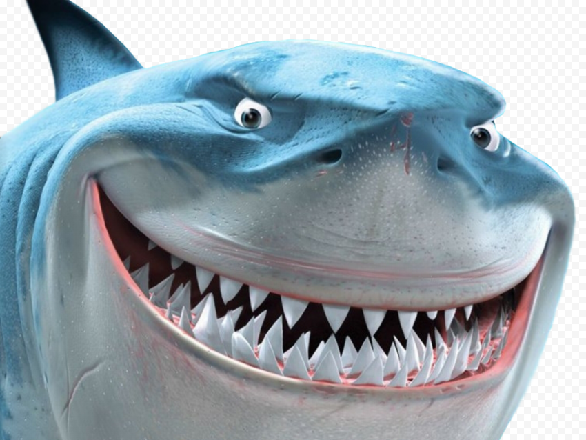 Blue Nemo Shark PNG Image
