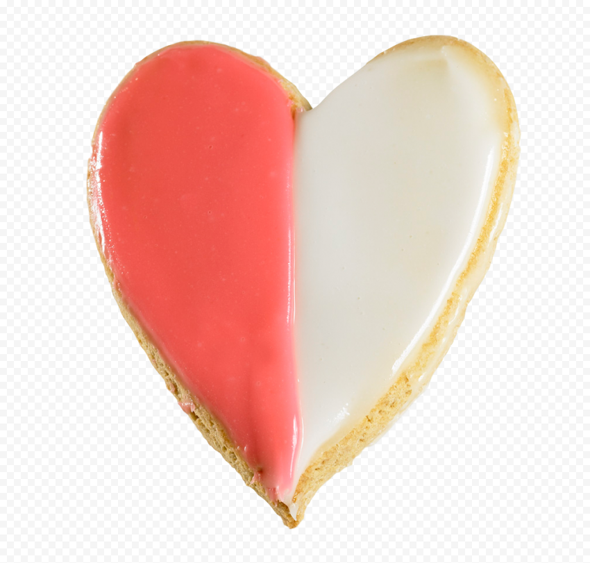 Icing Heart Cookie Transparent Background