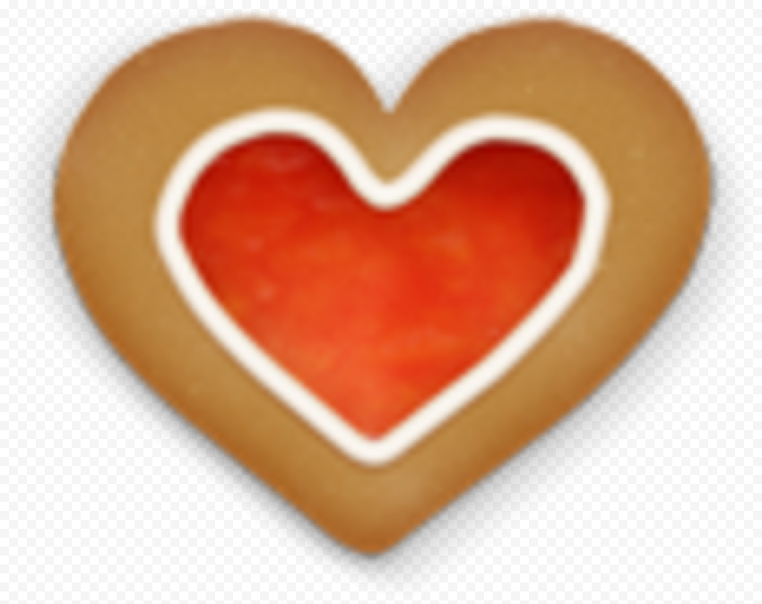 Icing Heart Cookie PNG Photos