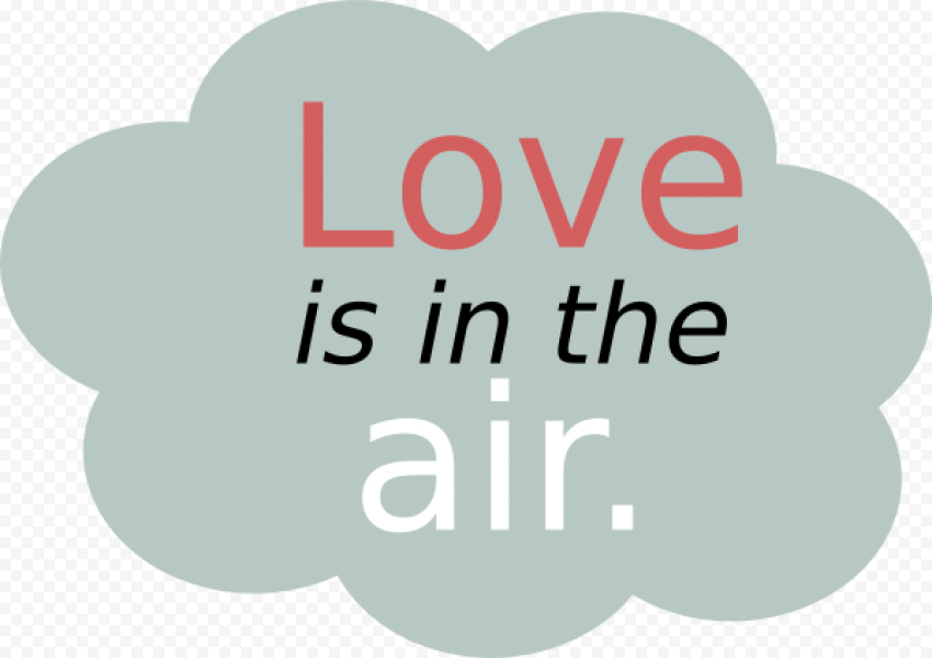 Love Is In The Air Download PNG Isolated Image