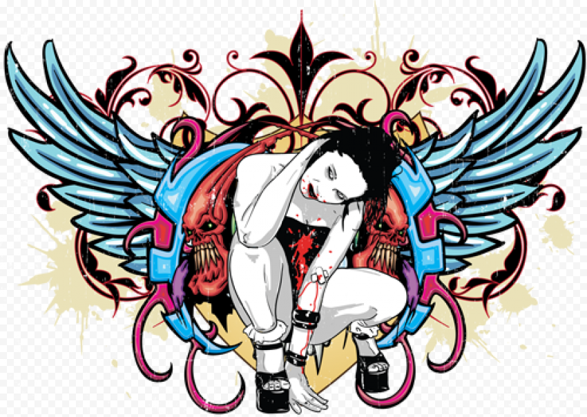 Color Tattoo PNG Free Download