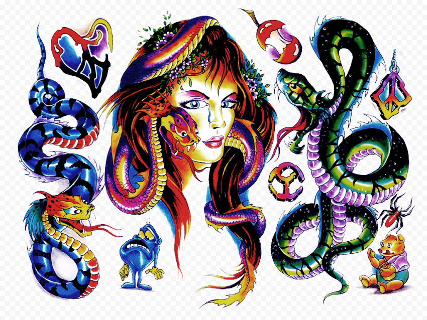 Color Tattoo Transparent Background