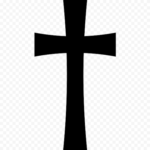 Christian Cross Silhoutte PNG Image