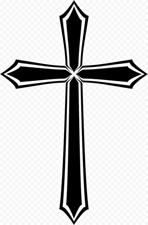 Christian Cross Silhoutte PNG Transparent