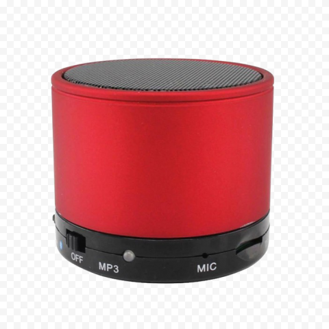 Red Bluetooth Speaker PNG HD