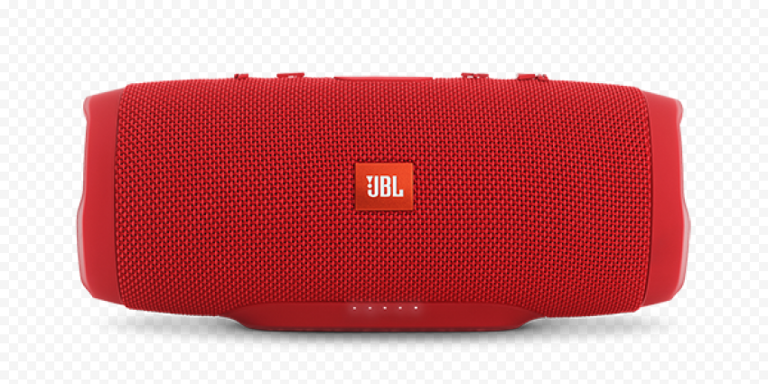 Red Bluetooth Speaker PNG Transparent Image