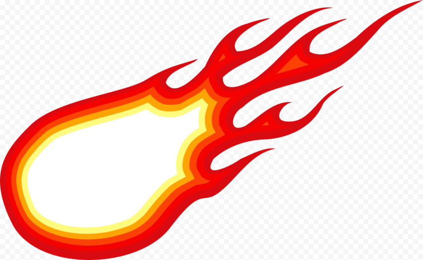 Vector Fireball PNG Transparent Image