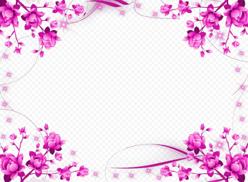 Flower Border PNG Picture