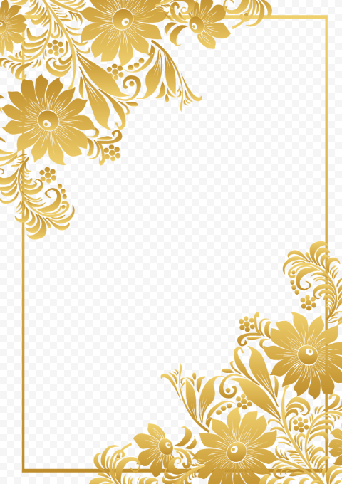 Flower Border Transparent PNG
