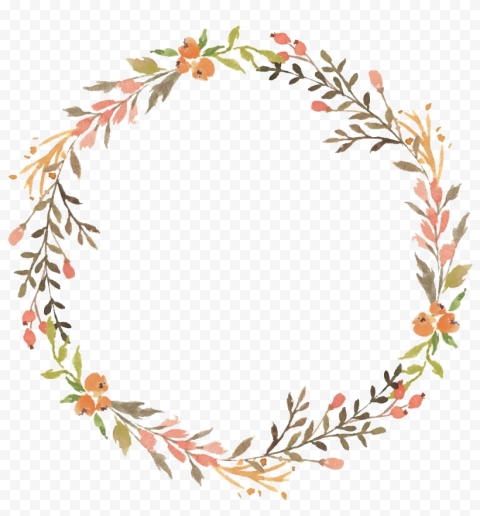 Modern Floral Garland PNG Photos